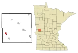 Location of Norcross, Minnesota