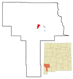 Location in the State of New Mexico