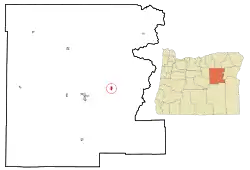 Location in Oregon