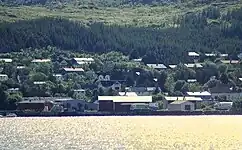 View of Gravdal from the bay