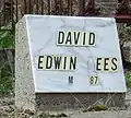 Edwin David (1867–1867) Rees David, (1871–1871)