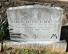 A gravestone.