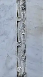 The undulating line - Relief on the Grave of the Străjescu Family in the Bellu Cemetery, Bucharest, by George Cristinel, 1934