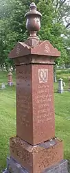 Grave stone in Cataraqui Cemetery