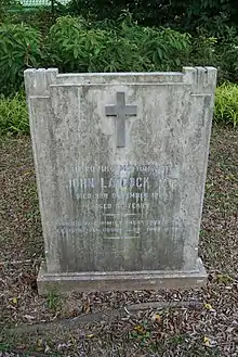 Gravestone of John Laycock