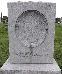 2015 image of William Borland gravestone, 1925