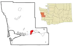 Location of Montesano, Washington