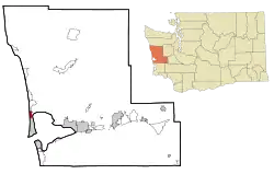 Location of Oyehut-Hogans Corner, Washington