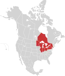 Great Lakes Region North America.svg