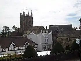 Malvern, with its Priory church, is the district's largest settlement and its administrative centre (pictured May 2015)