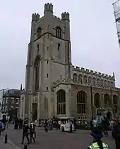 Great St Mary's, the University Church, opposite the Senate House on King's Parade.