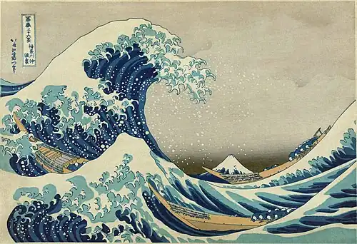 Image 46The Great Wave off Kanagawa, c. 1830 by Hokusai, an example of art flourishing in the Edo Period (from History of Asia)