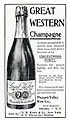 Great Western Champagne advertisement (1898)