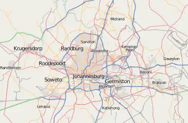 GCJ is located in Greater Johannesburg