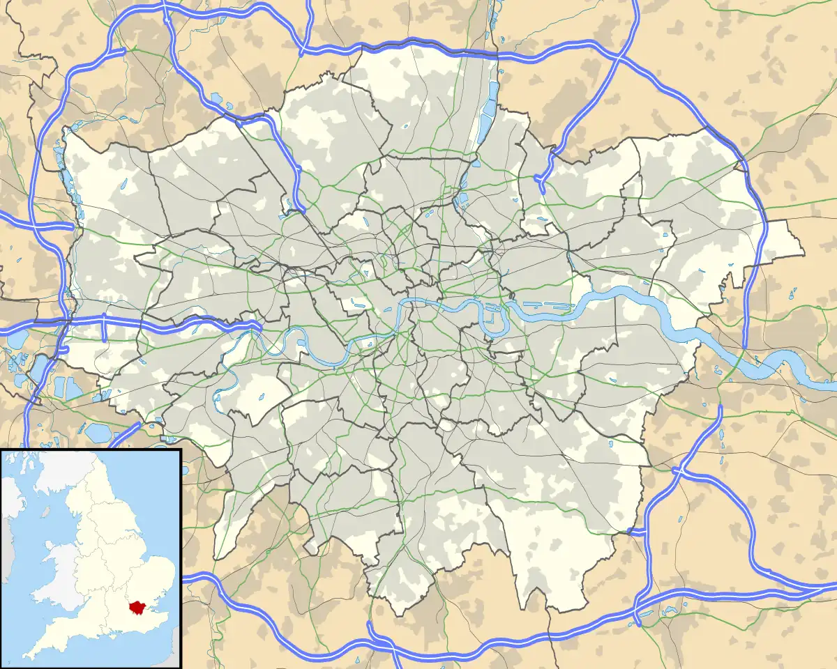 1932–33 Football League is located in Greater London