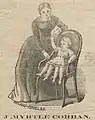 Broadside of Myrtle Corbin, published between 1871 and 1881