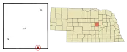 Location of Wolbach, Nebraska
