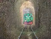 A train passing through the tunnel (1)