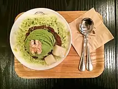 Green tea bingsu