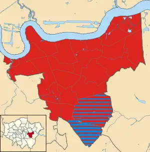 Greenwich 2022 results map