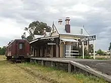 Railway Station from track side, built 1901
