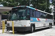 Image 182An integral bodywork MCI 102DL3, an intercity bus owned by Greyhound Lines, typical of those used in the 1990s and early 2000s. (from Intercity bus service)