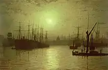 Nightfall on the Thames, 1880.