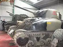 Grizzly tank with the related Sexton behind