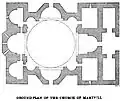Martvili-Chkondidi Cathedral floorplan
