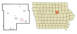 Location of Morrison, Iowa