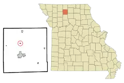 Location of Tindall, Missouri