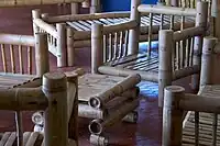 Handcrafted Guadua furniture is typical of the Paisa region
