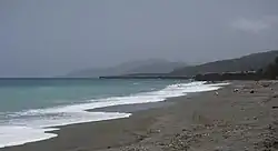 The beach Sabanalamar near San Antonio del Sur