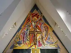 Detail of Chancel mural: The Final Beginning