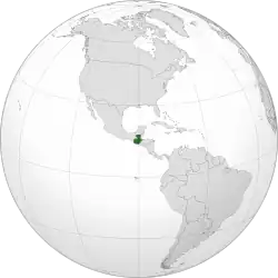Guatemala (orthographic projection)