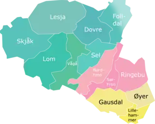 Location of Gudbrandsdalen