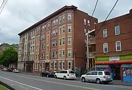 Guenther Block (left) and Paquette Block (right), both built circa 1909-1910