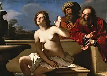 Suzanna and The Elders by Guercino, c. 1649