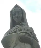 Close-up of Lady Margaret Beaufort by Dennis Huntley