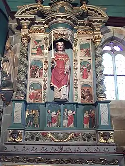 Detail from Retable of St Miliau.