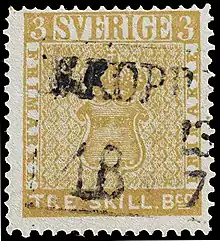 The Three-Skilling Yellow of Sweden was sold for CHF 2.88 million (then about $2,300,000) in 1996 and again for an undisclosed amount in 2010.