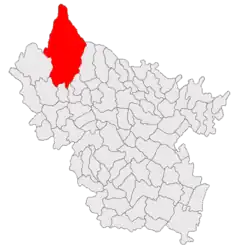 Location in Buzău County