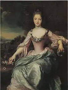 Marie-Anne de Bourbon-Condé (1697–1741) Copy, oil on canvas after Jean-Baptiste Santerre 1720.