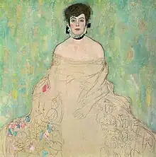 Gustav Klimt: Portrait of Amalie Zuckerlandl (unfinished), 1917–18