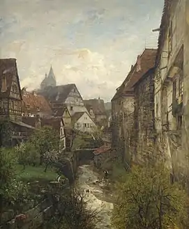View of the Old Town in Esslingen