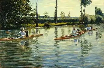 Boating on the Yerres (1877)Milwaukee Art Museum
