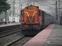 Silchar-bound 12515 (SCL–CBE) Weekly Express spotted at Dankuni, West Bengal