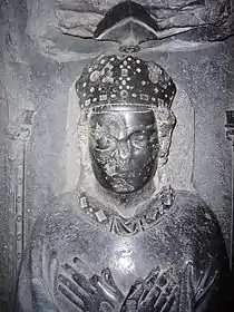 Defaced tomb effigy of Bishop Guy of Avesnes, Utrecht cathedral