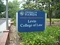College of Law sign