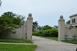 Gateway to the Gwinn Estate entrance on Lakeshore Boulevard